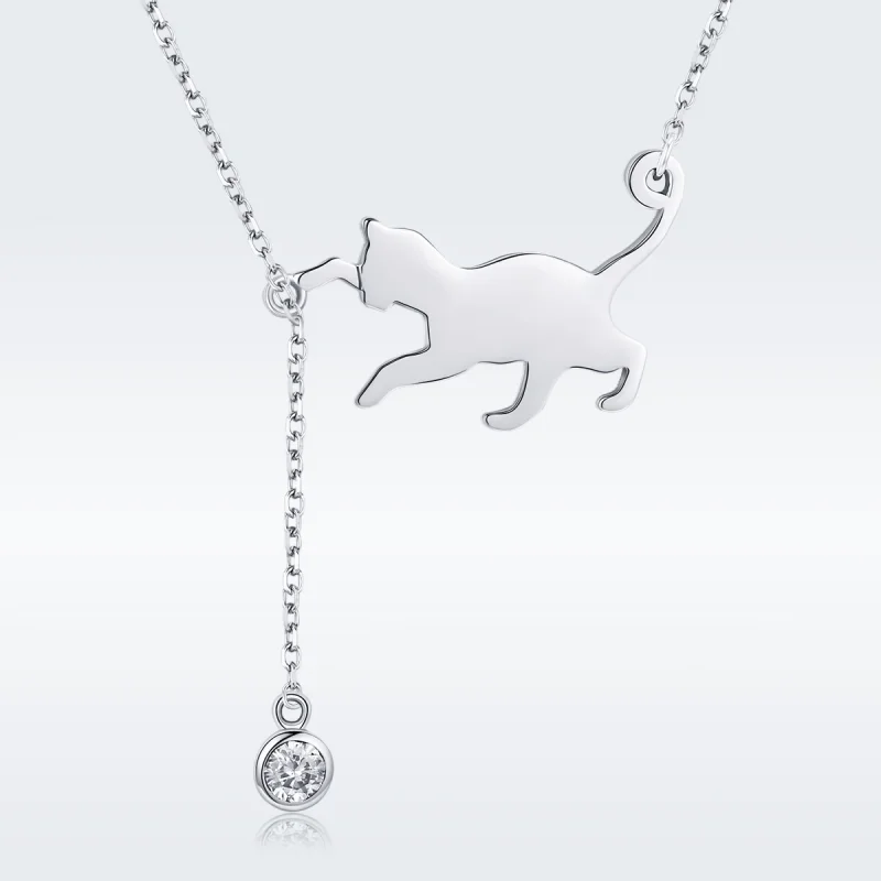 (imagem para) Colar Gatinho travesso estilo Pandora - SCN232 - Visualizar 4