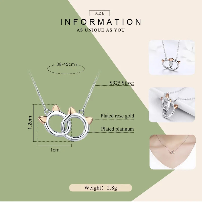 (imagem para) Colar Gato de estimação estilo Pandora Rose - SCN252 - Visualizar 2