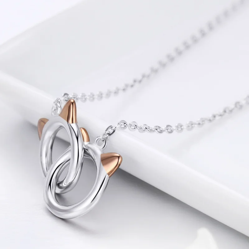 (imagem para) Colar Gato de estimação estilo Pandora Rose - SCN252 - Visualizar 6