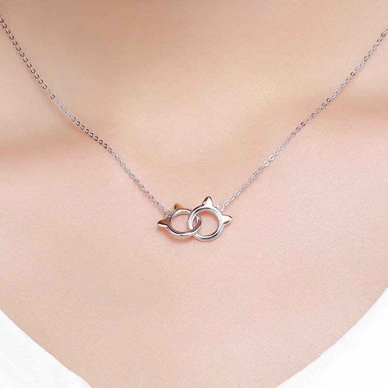 (imagem para) Colar Gato de estimação estilo Pandora Rose - SCN252 - Visualizar 9