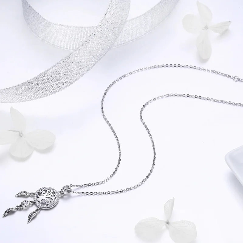 (imagem para) Colar Life Tree Dreamcatcher estilo Pandora - SCN298 - Visualizar 6