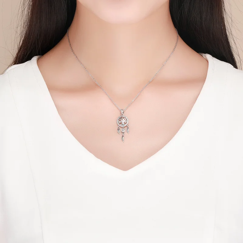 (imagem para) Colar Life Tree Dreamcatcher estilo Pandora - SCN298 - Visualizar 7