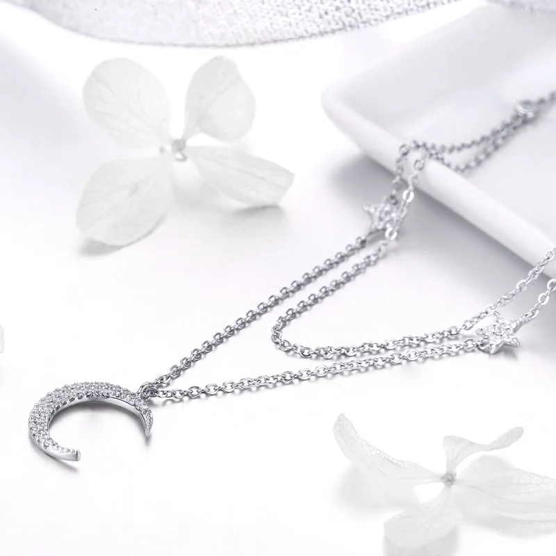 (imagem para) Colar Lua e estrelas life Pandora - BSN038 - Visualizar 3