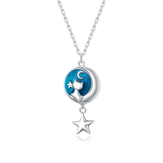 (imagem para) Colar Lua e gato life Pandora - SCN422