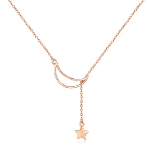 (imagem para) Colar Lua estrelada estilo Pandora Rose - SCN108-C