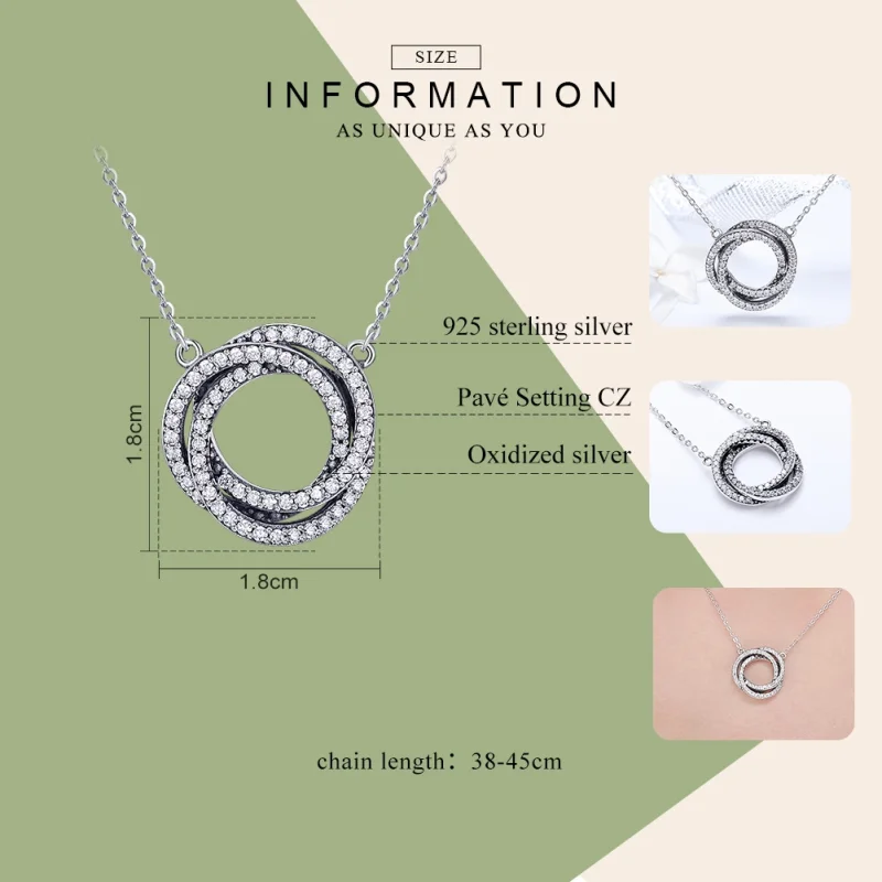 (imagem para) Colar Minimalismo estilo Pandora Rose - SCN259 - Visualizar 3