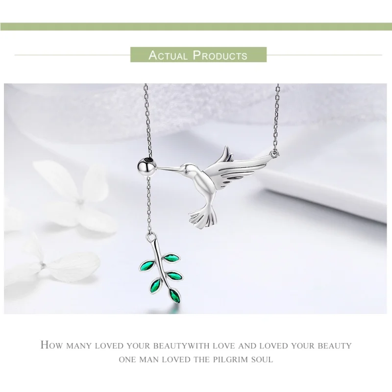 (imagem para) Colar Saudações dos colibris estilo Pandora - SCN217 - Visualizar 6