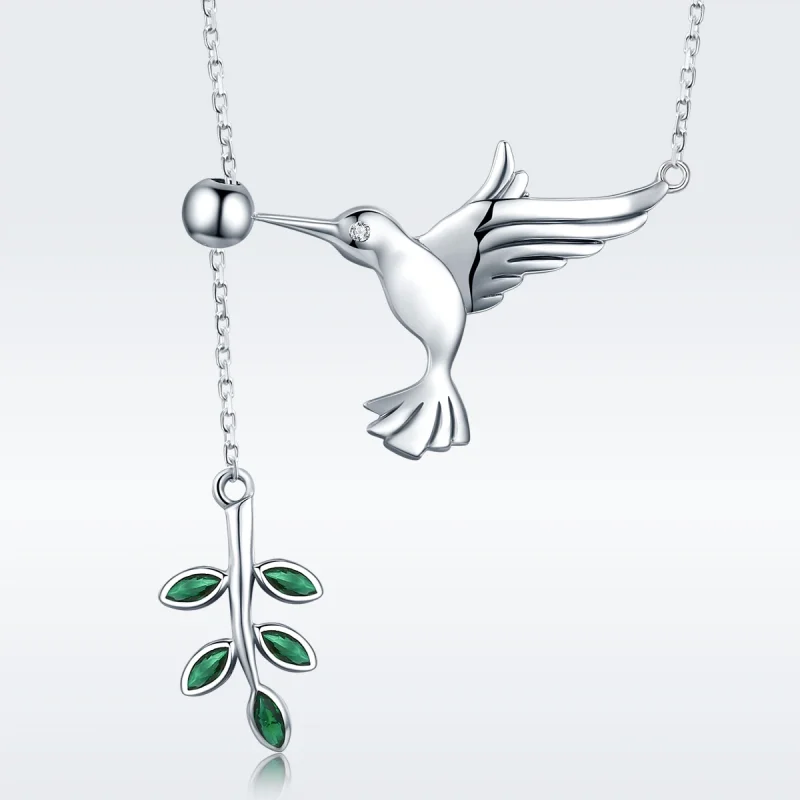 (imagem para) Colar Saudações dos colibris estilo Pandora - SCN217 - Visualizar 8