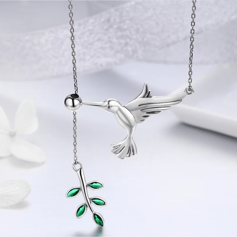 (imagem para) Colar Saudações dos colibris estilo Pandora - SCN217 - Visualizar 10