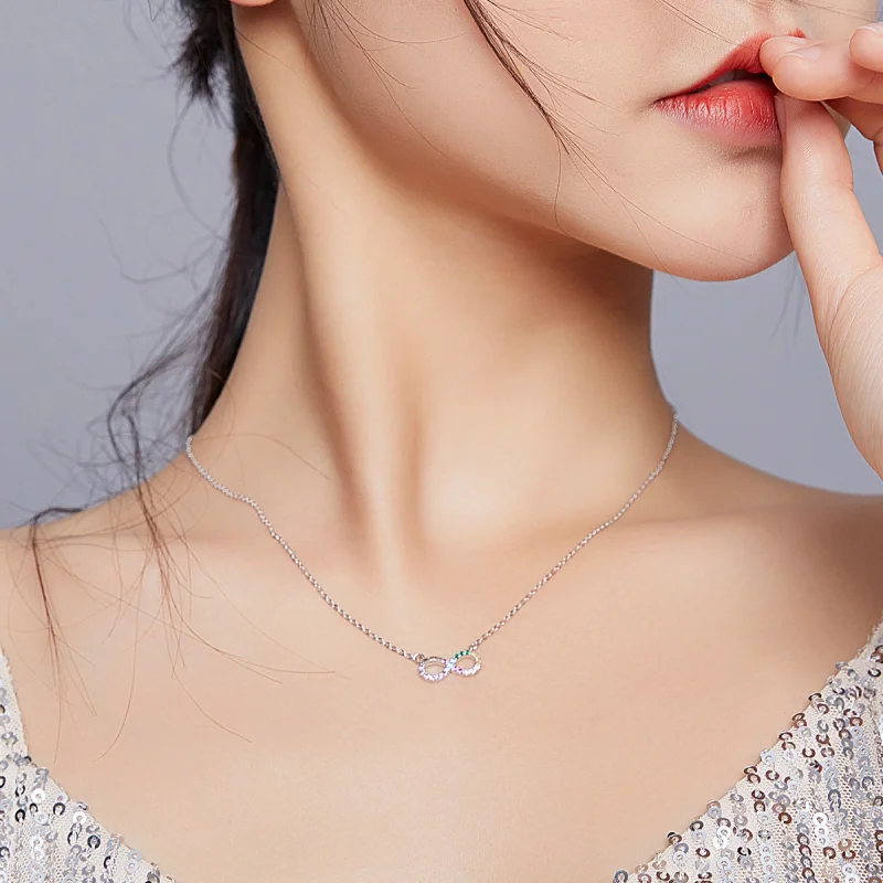 (imagem para) Colar Símbolo infinito estilo Pandora - SCN402 - Visualizar 10