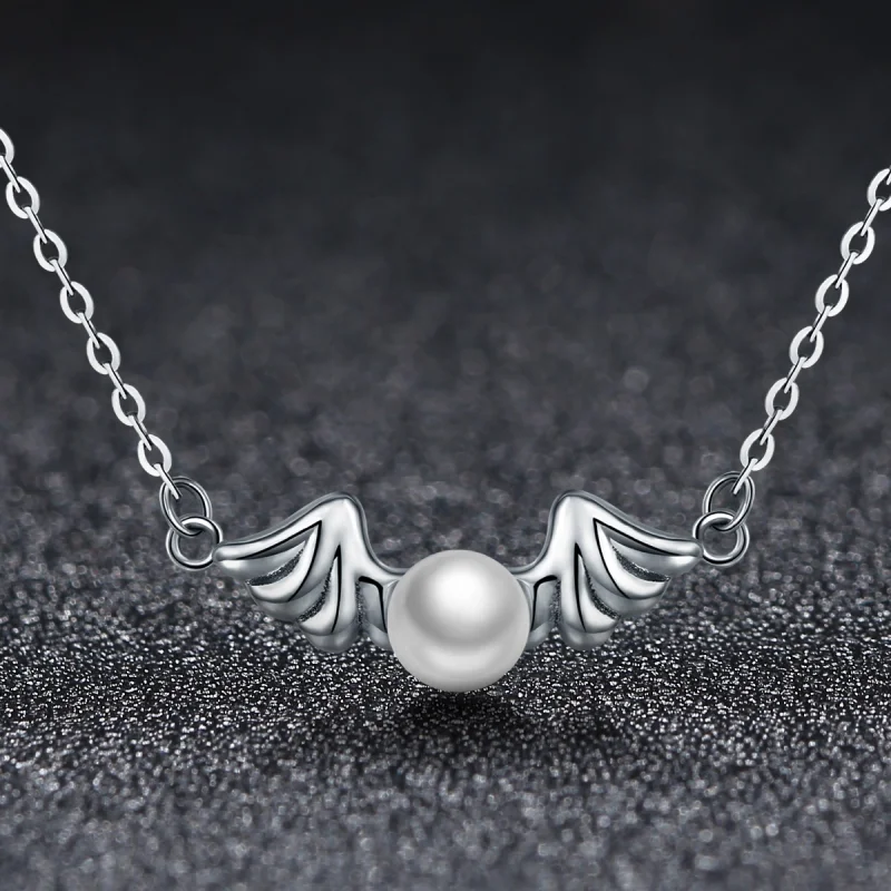 (imagem para) Pandora Style Angel Wings Necklace - VSN021 - Visualizar 2