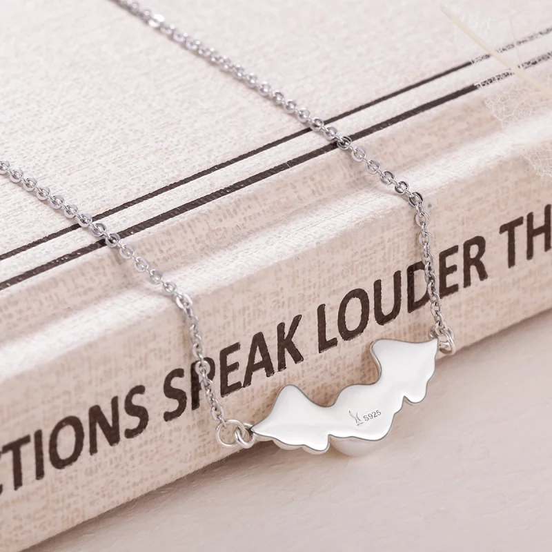 (imagem para) Pandora Style Angel Wings Necklace - VSN021 - Visualizar 4