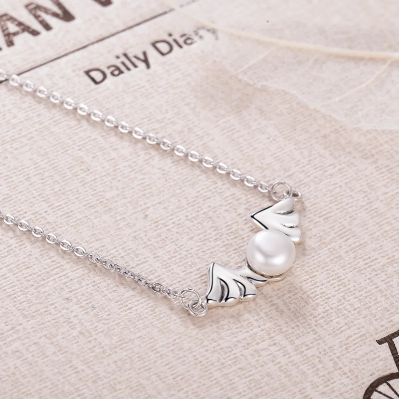 (imagem para) Pandora Style Angel Wings Necklace - VSN021 - Visualizar 5