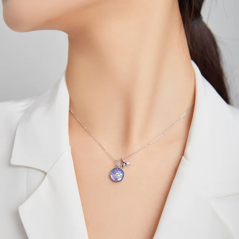 (imagem para) Pandora Style Blue Turtle Necklace - SCN446 - Visualizar 6