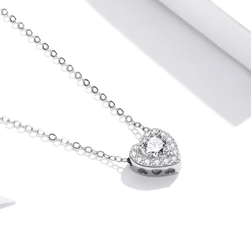 (imagem para) Pandora Style Bright Love Necklace - SCN455 - Visualizar 4