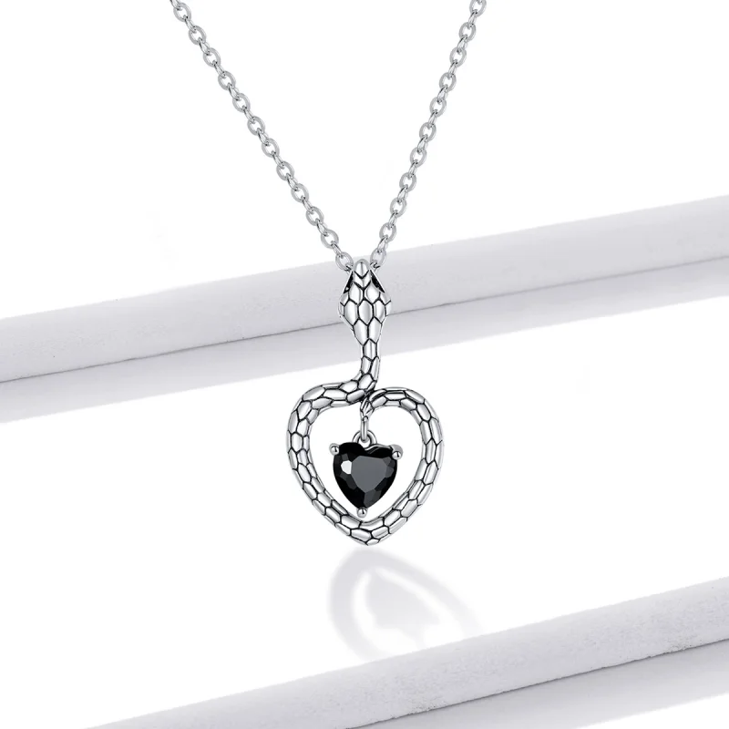 (imagem para) Pandora Style Creative Snake Necklace - BSN233 - Visualizar 2