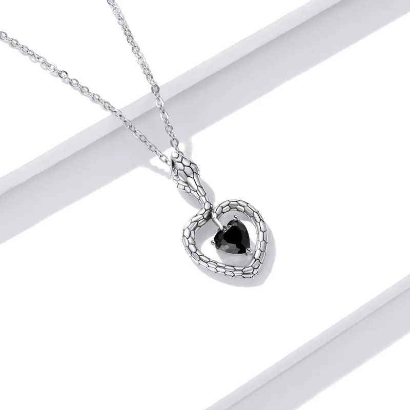 (imagem para) Pandora Style Creative Snake Necklace - BSN233 - Visualizar 4