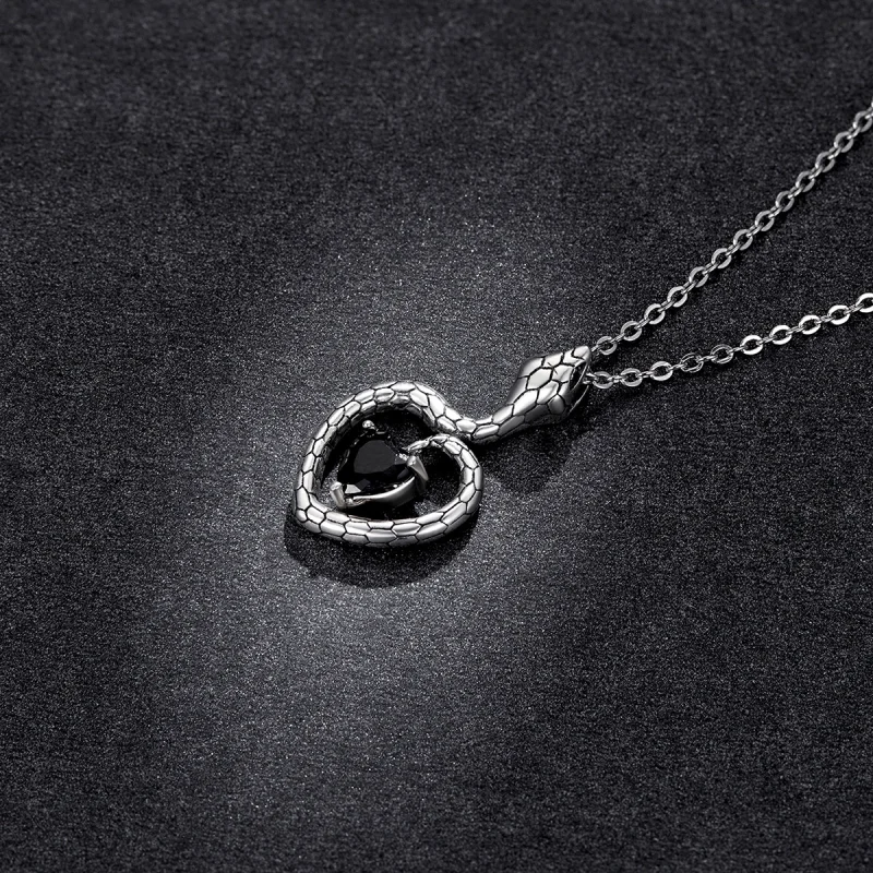 (imagem para) Pandora Style Creative Snake Necklace - BSN233 - Visualizar 6