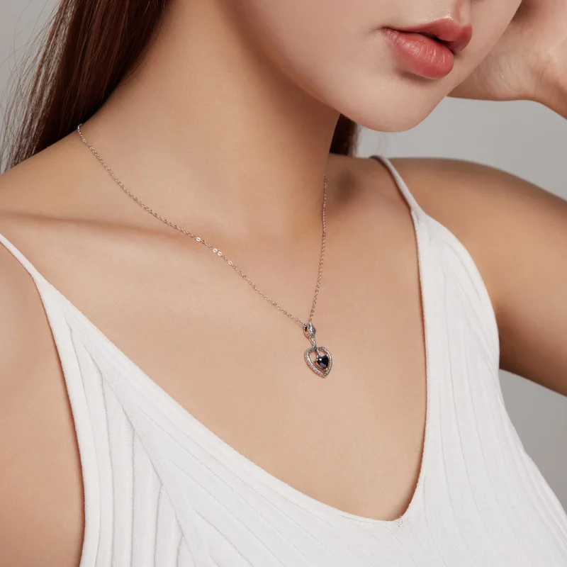 (imagem para) Pandora Style Creative Snake Necklace - BSN233 - Visualizar 9
