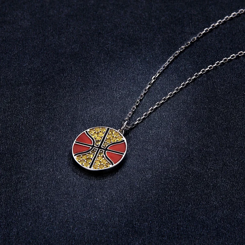 (imagem para) Pandora Style Dynamic Basketball Necklace - BSN203 - Visualizar 6