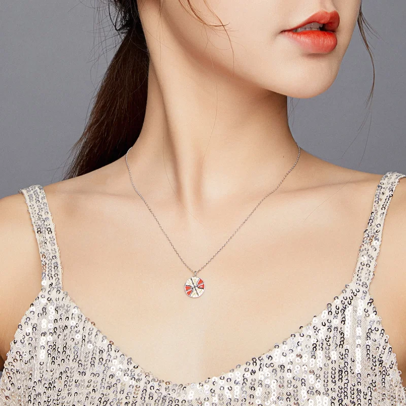 (imagem para) Pandora Style Dynamic Basketball Necklace - BSN203 - Visualizar 9