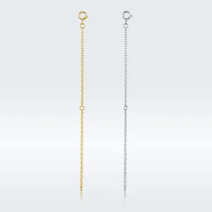 (imagem para) Pandora Style Extension Chain Necklace Extension Chain - SCA015-10A