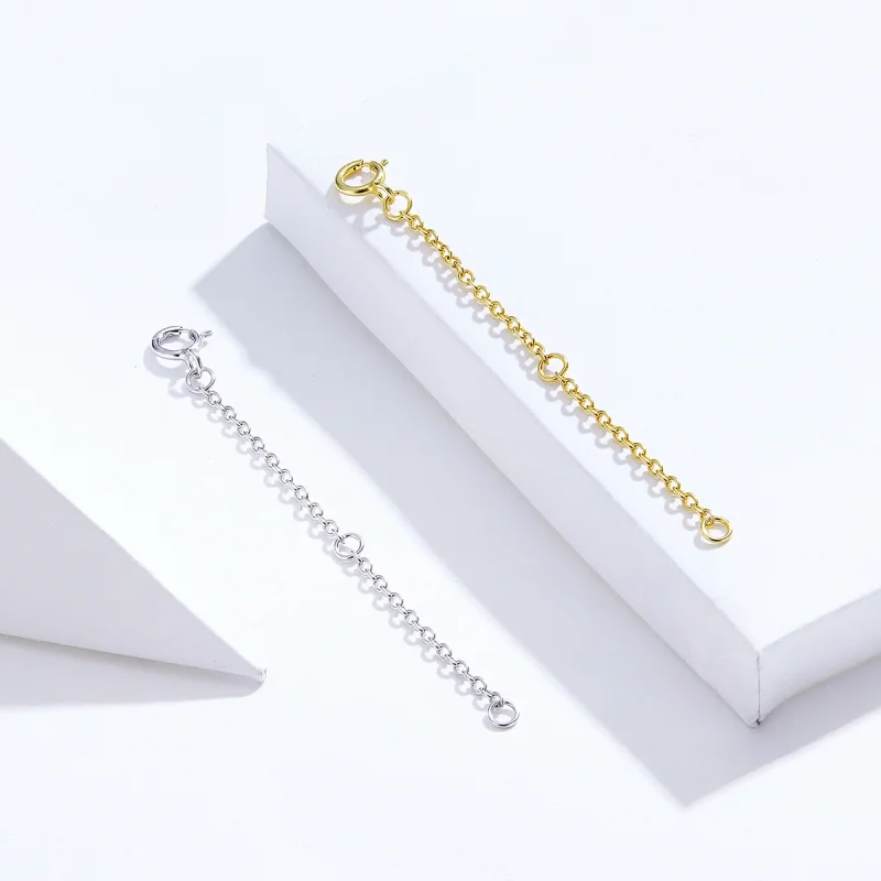 (imagem para) Pandora Style Extension Chain Necklace Extension Chain - SCA015-6B - Visualizar 4