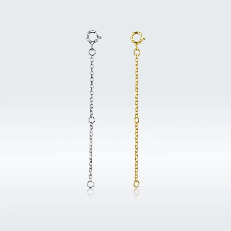 (imagem para) Pandora Style Extension Chain Necklace Extension Chain - SCA015-6B - Visualizar 5