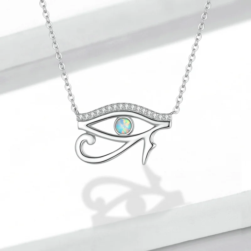 (imagem para) Pandora Style Eye of Horus Necklace - BSN241 - Visualizar 6
