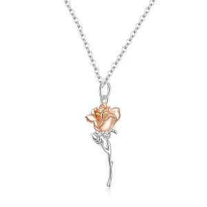 (imagem para) Pandora Style Graceful Rose Necklace - BSN190