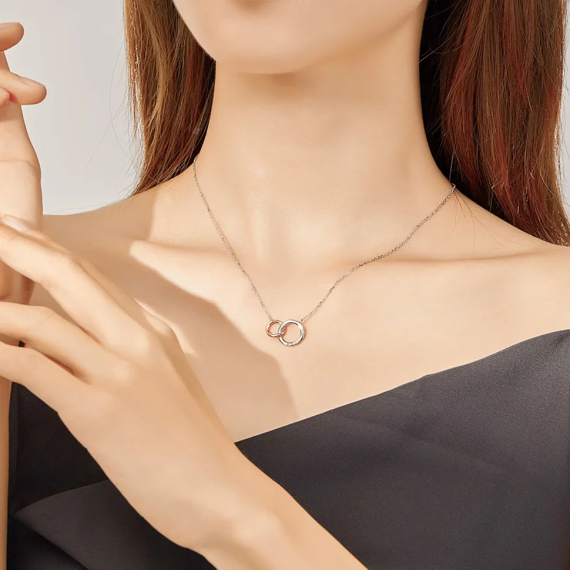 (imagem para) Pandora Style Infinite Love Necklace - BSN159 - Visualizar 8