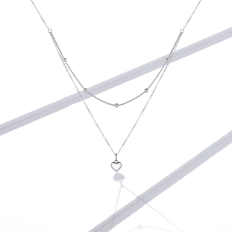 (imagem para) Pandora Style Love Necklace - BSN168 - Visualizar 5