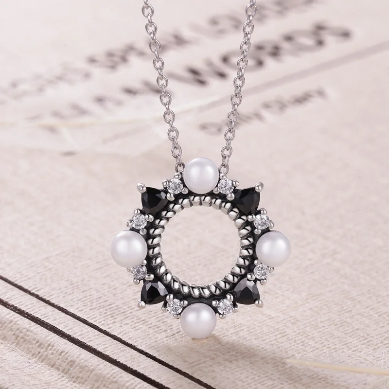 (imagem para) Pandora Style Magnificent Movement Necklace - VSN032 - Visualizar 3