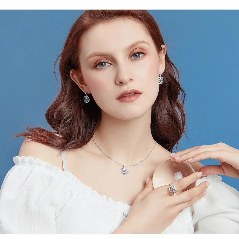 (imagem para) Pandora Style Meteor Trail Necklace - BSN041 - Visualizar 3