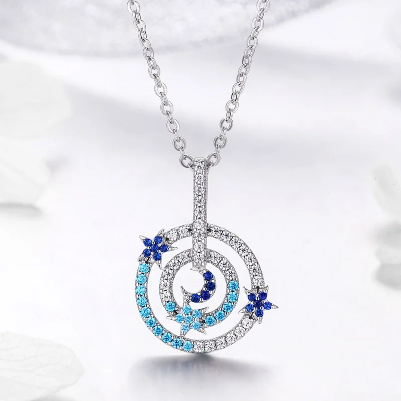 (imagem para) Pandora Style Meteor Trail Necklace - BSN041 - Visualizar 2