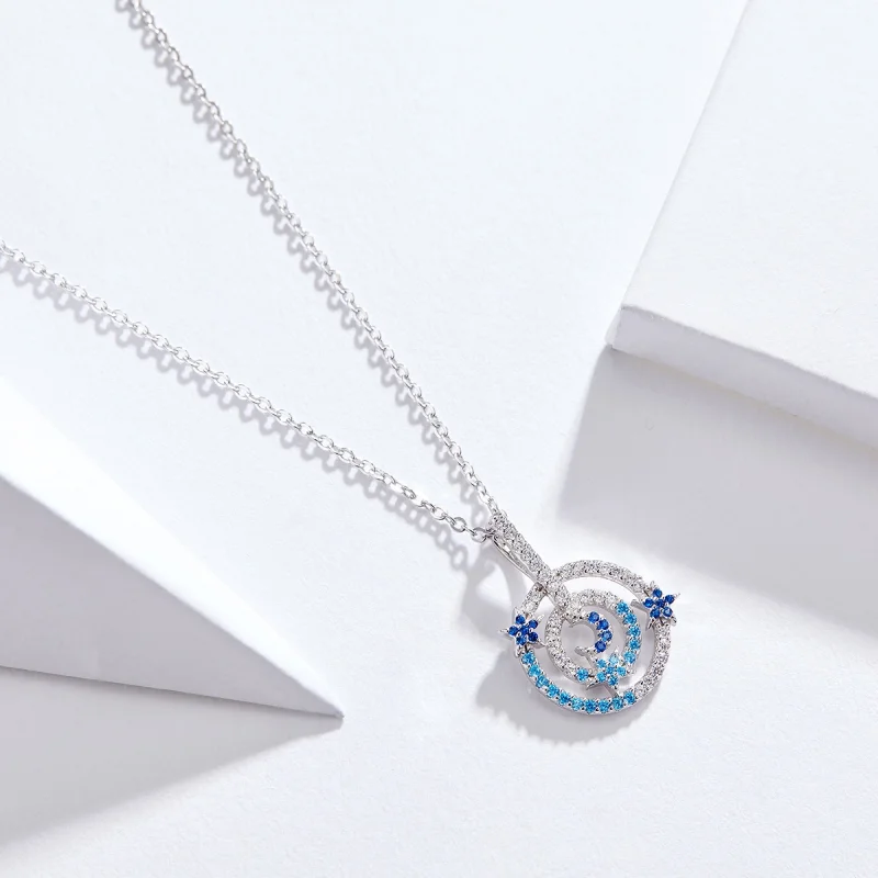 (imagem para) Pandora Style Meteor Trail Necklace - BSN041 - Visualizar 9
