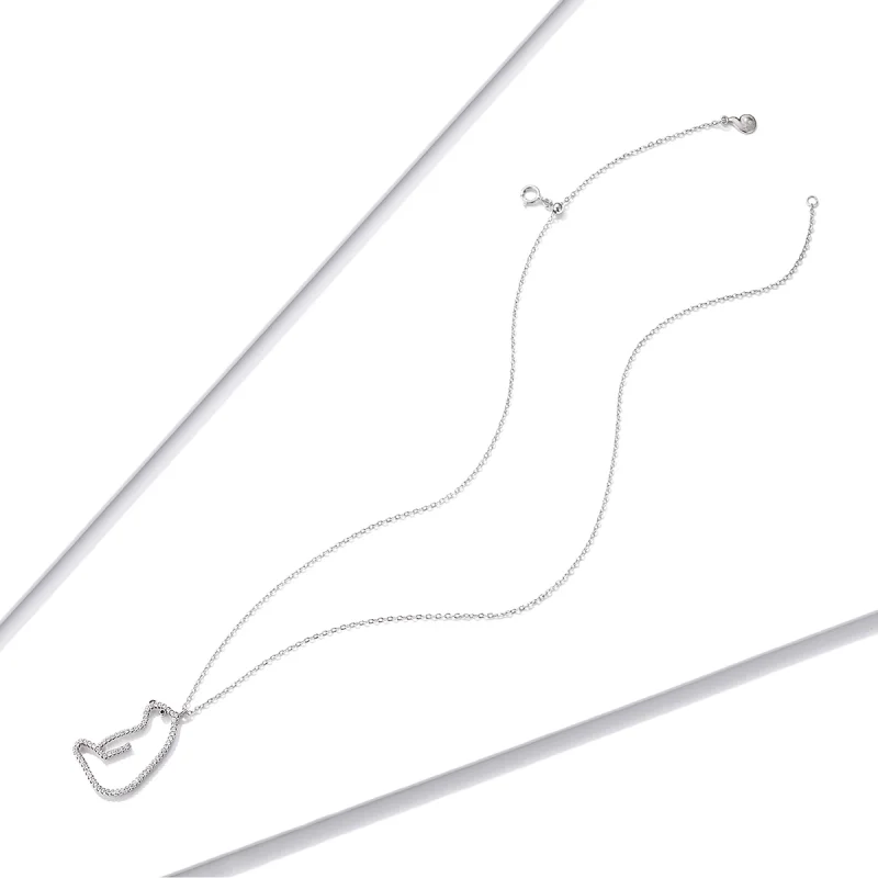 (imagem para) Pandora Style Polar Bear Necklace - BSN195 - Visualizar 4