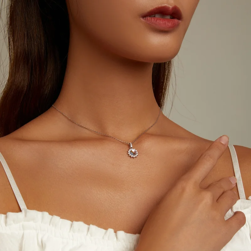 (imagem para) Pandora Style Shine Little Sun Necklace - BSN242 - Visualizar 7