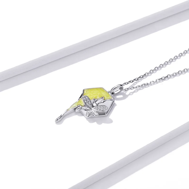 (imagem para) Pandora Style Shiny Hive Necklace - BSN213 - Visualizar 2