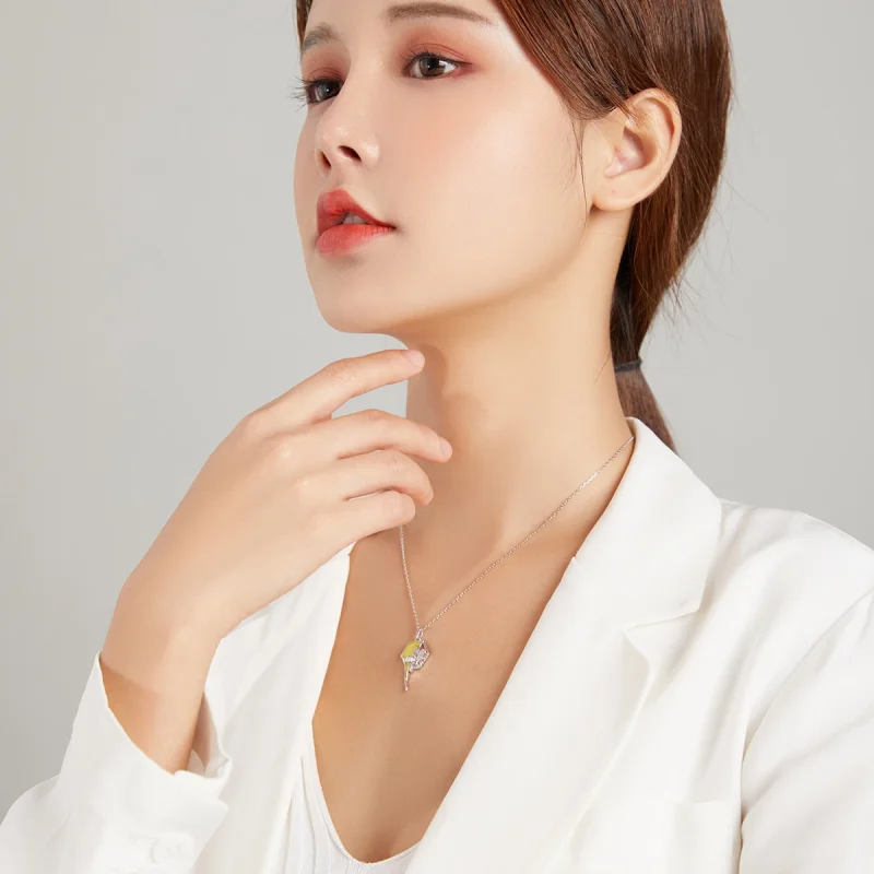 (imagem para) Pandora Style Shiny Hive Necklace - BSN213 - Visualizar 8