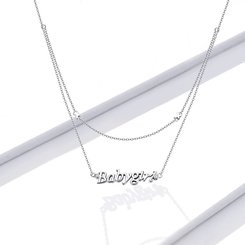 (imagem para) Pandora Style Treasure Girl Necklace - BSN230 - Visualizar 2