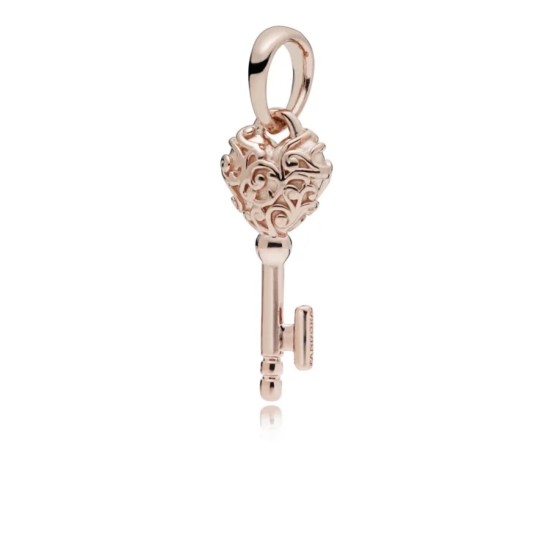 (imagem para) Charm PANDORA Rose™ Pendente Chave da Nobreza - 387725