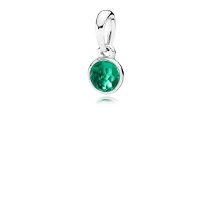 (imagem para) Charm Pendente PANDORA Gota de Cristal Verde Maio - 390396NRG