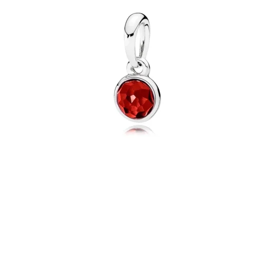 (imagem para) Charm Pendente PANDORA Gota de Rubi Sintético Julho - 390396SRU
