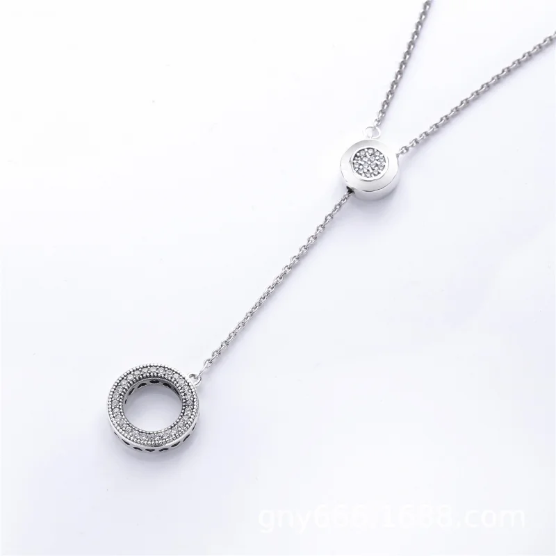 (imagem para) Colar Ajustável PANDORA Signature - 397445CZ-70 - Visualizar 2