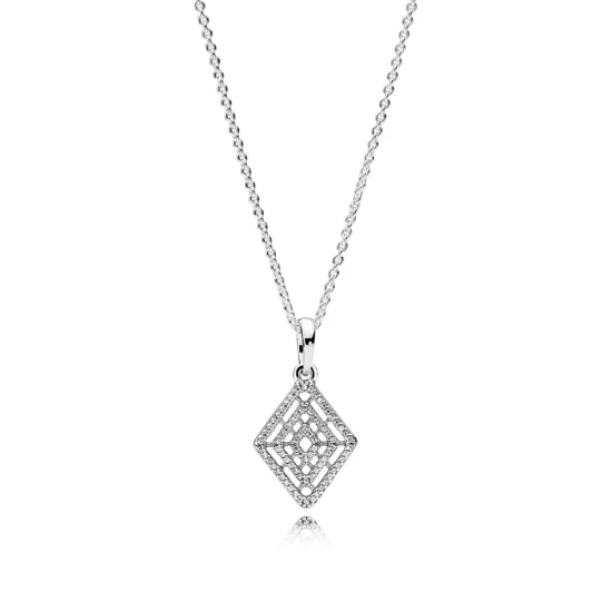 (imagem para) Colar PANDORA Linhas Radiantes - 396209CZ-60
