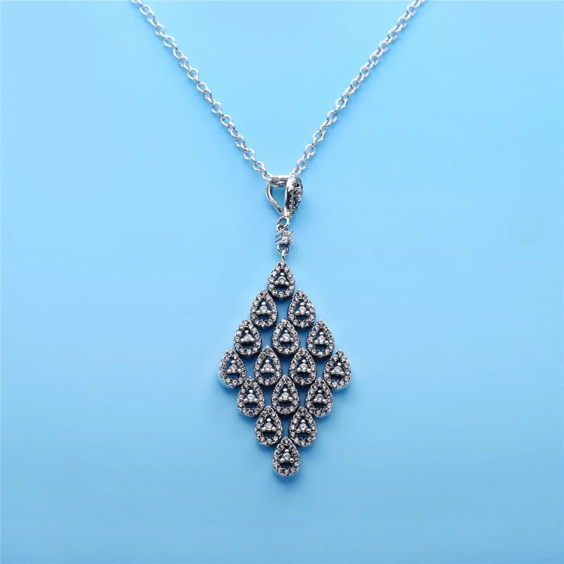 (imagem para) Colar PANDORA Brilho Real - 396262CZ-80 - Visualizar 4