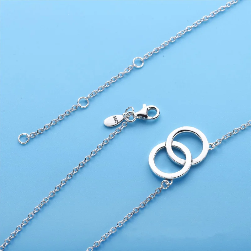 (imagem para) Colar Círculos PANDORA Signature - 396235CZ-45 - Visualizar 2