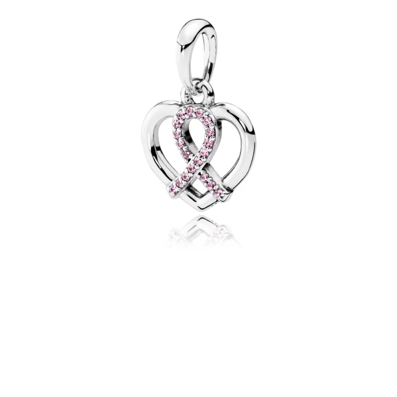 (imagem para) BCA Pendente Laço Rosa - 390390PCZ - Colar PANDORAes e pendentes