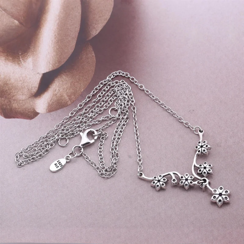 (imagem para) Colar PANDORA Forget-Me- Knot - Flor da Recordação - 590519ACZ-45 - Visualizar 2